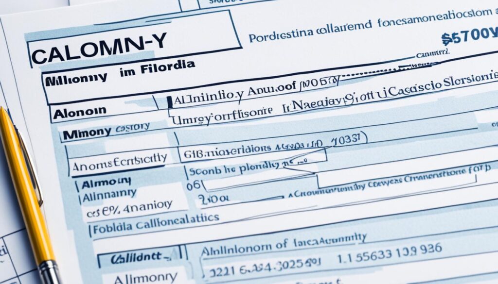 alimony calculated in Florida
