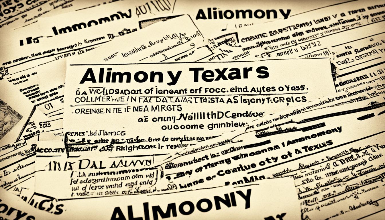 alimony laws in texas