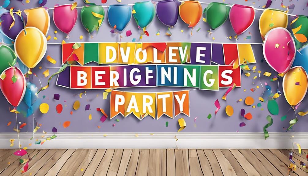 celebrate with divorce party banners