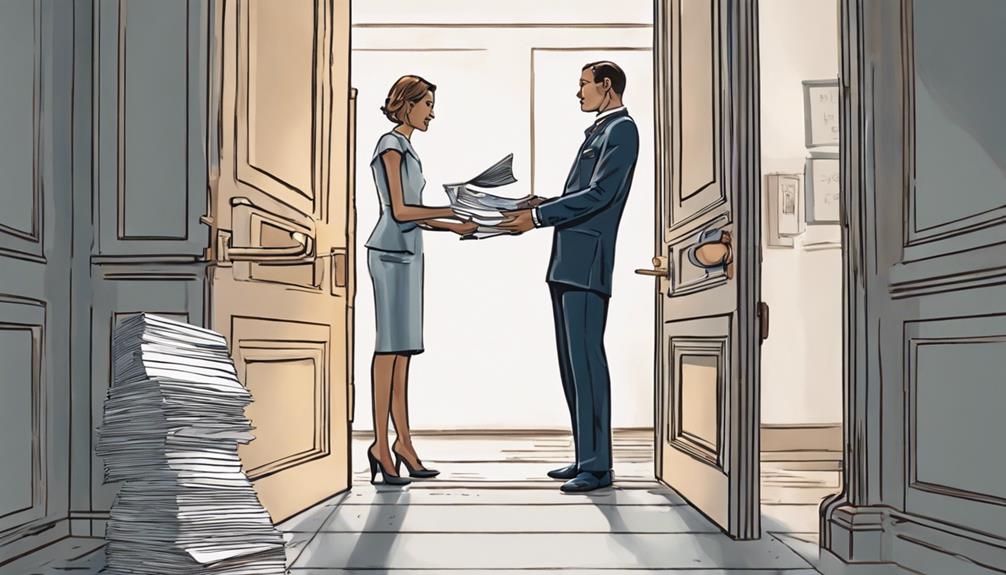 delivering legal documents formally