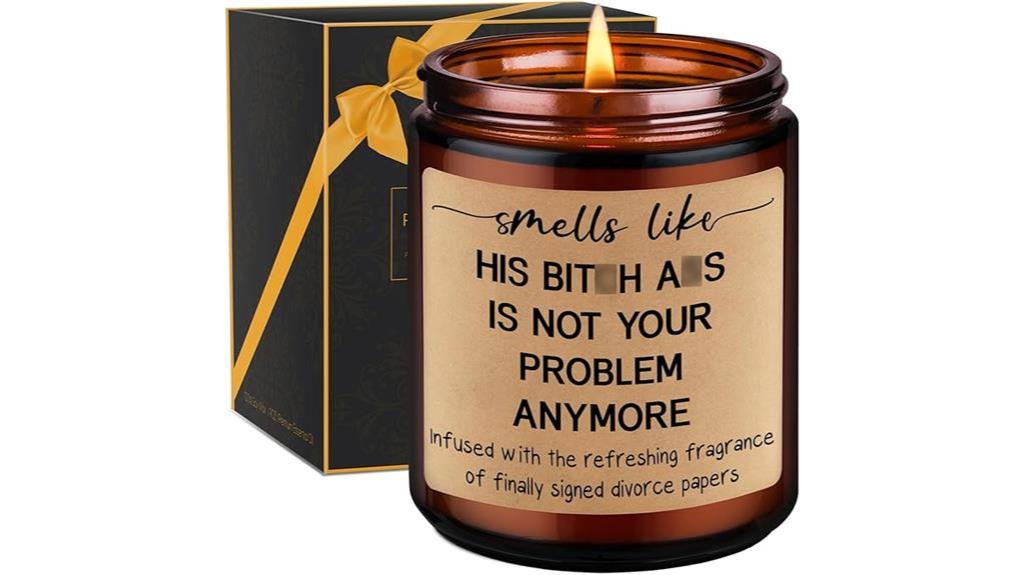 divorce gift candle choice