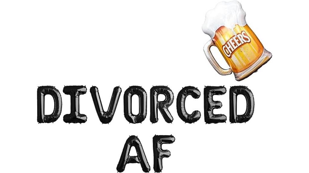 divorce party banner design