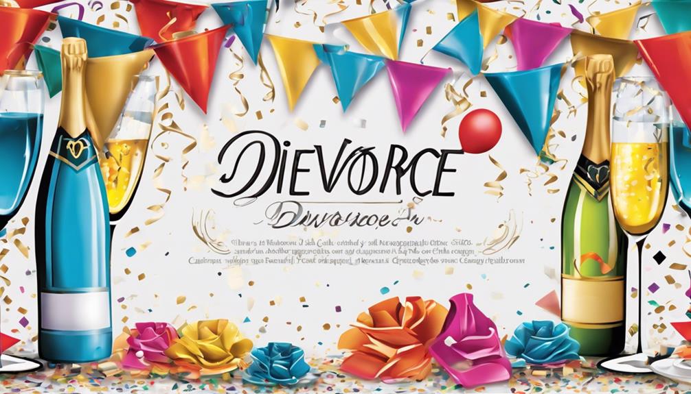 divorce party banner selection