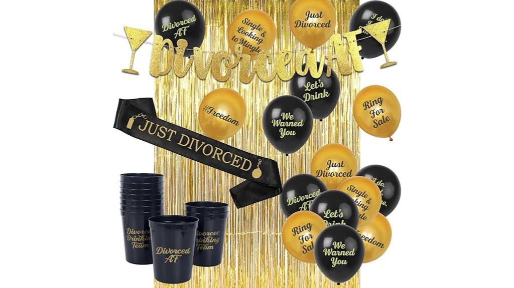 divorce party essentials set