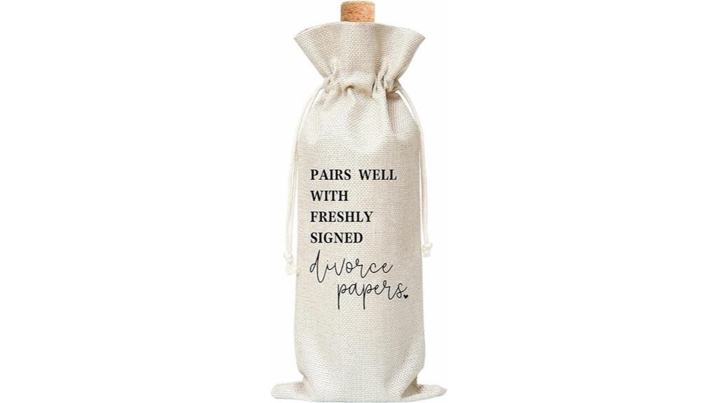 divorced wine bottle cover