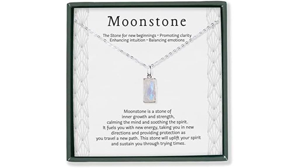 elegant moonstone necklace design