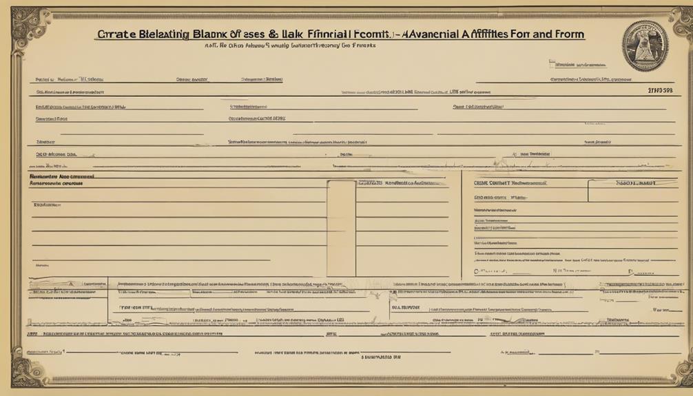 financial affidavit details needed