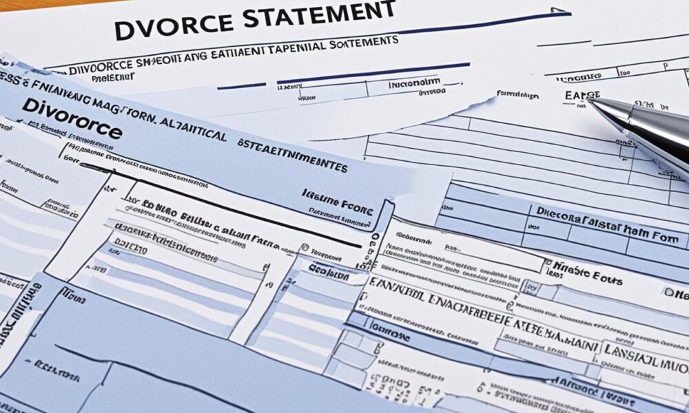 how to fill out a financial statement for divorce