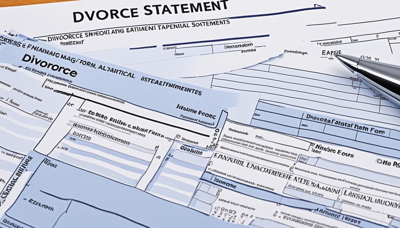 how to fill out a financial statement for divorce