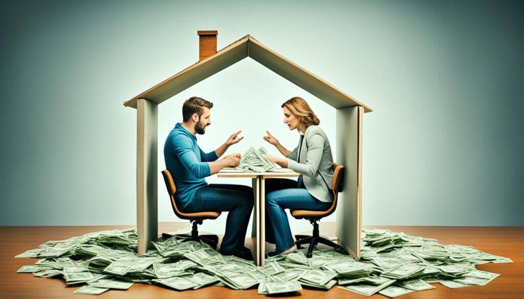división de propiedad en el divorcio