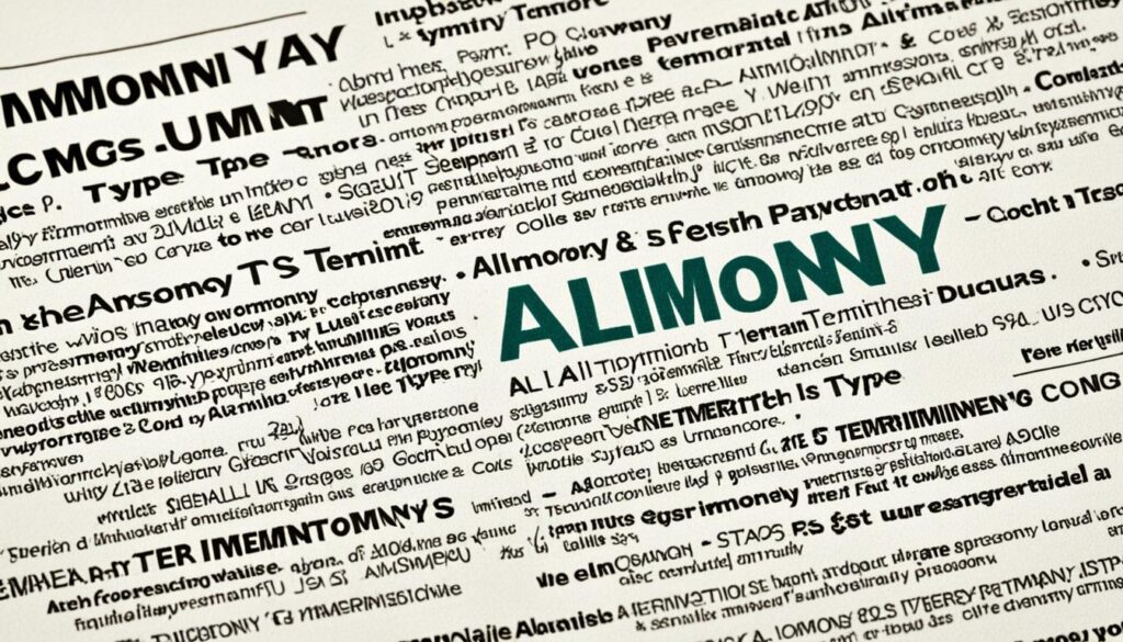 Types and Termination of Alimony