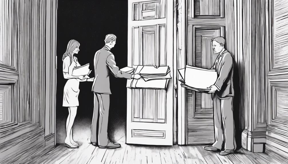delivery of divorce papers