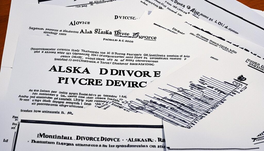 giấy tờ ly hôn Alaska