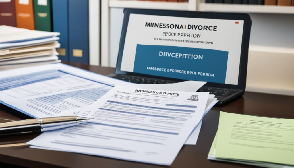 hướng dẫn điền đơn ly hôn Minnesota
