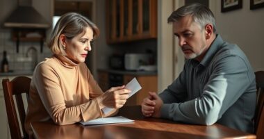 discussing divorce with spouse