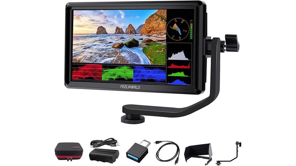 6 inch camera monitor bundle