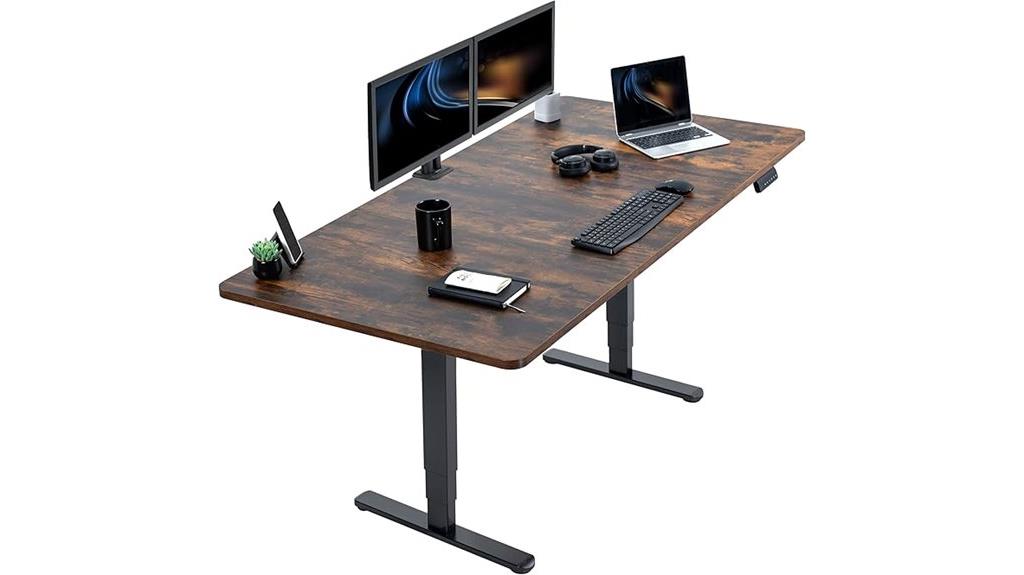 dual motor adjustable desk