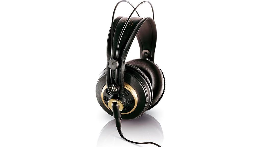 gold akg k240studio headphones