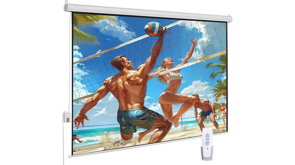 large motorized indoor outdoor screen