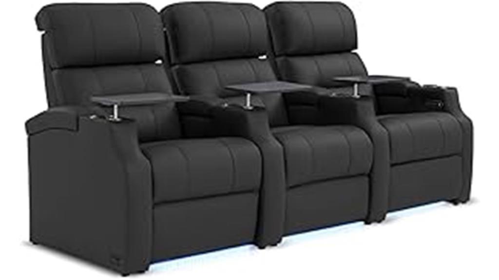 leather recliner home theater