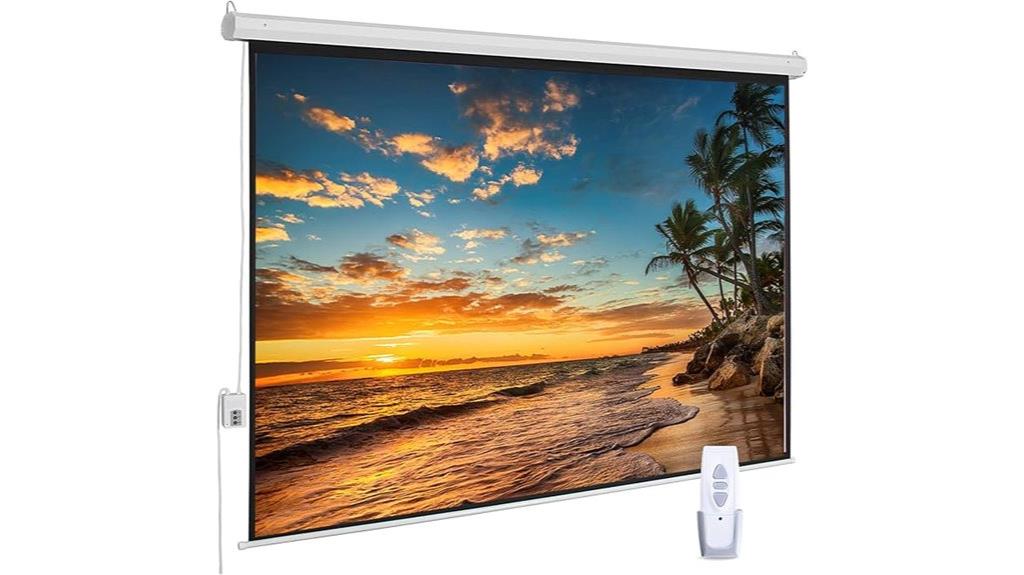 motorized 120 inch projector screen