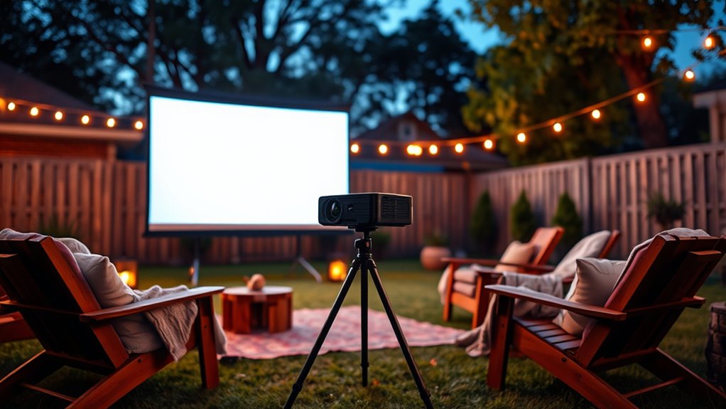 outdoor movie projector essentials