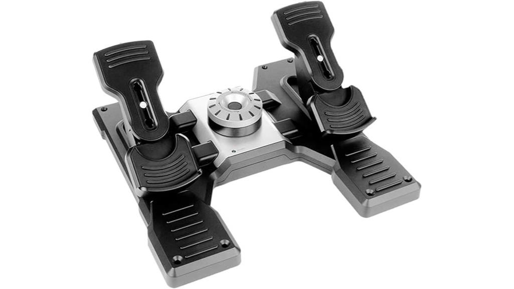 professional flight pedal controls