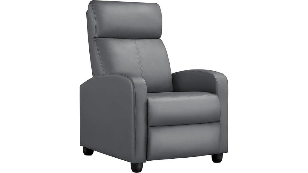 pu leather recliner