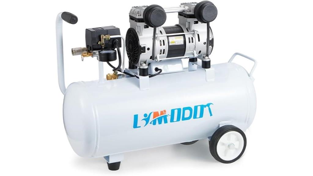 quiet 8 gallon oil free compressor