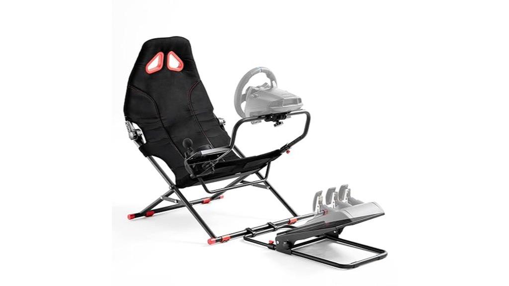 racing simulator cockpit setup