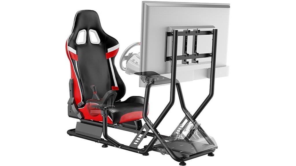 racing simulator cockpit setup