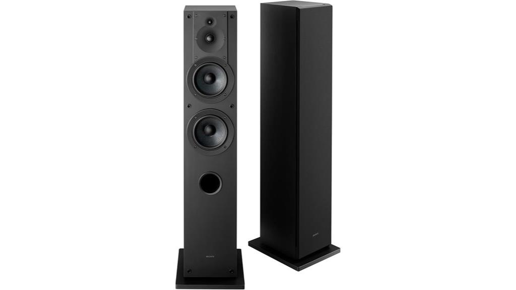 sony three way floor speaker