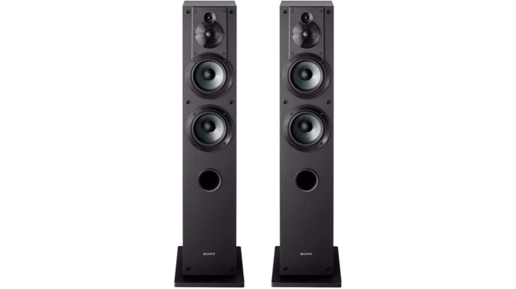 sony three way floor speakers