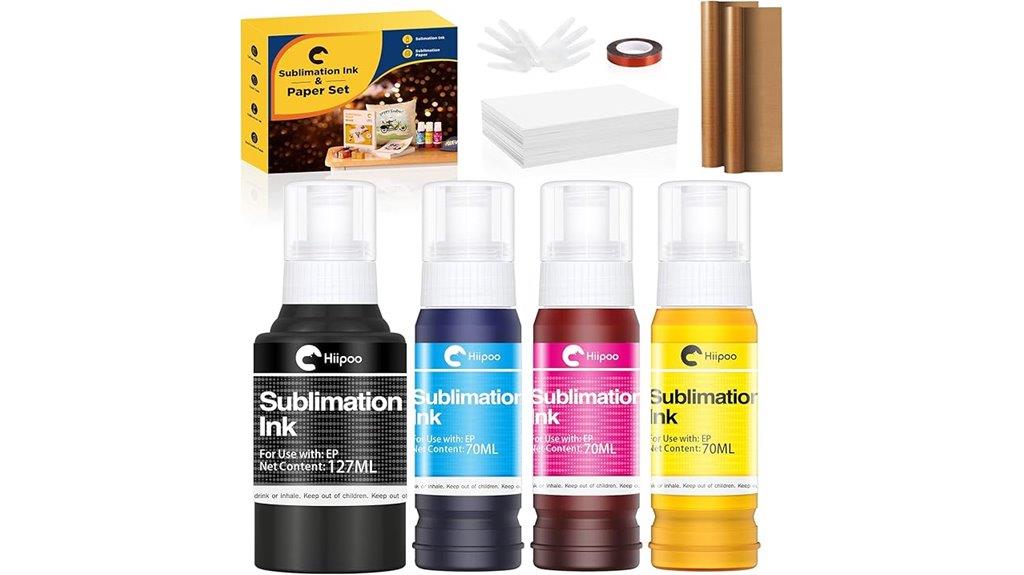 sublimation ink and sheets