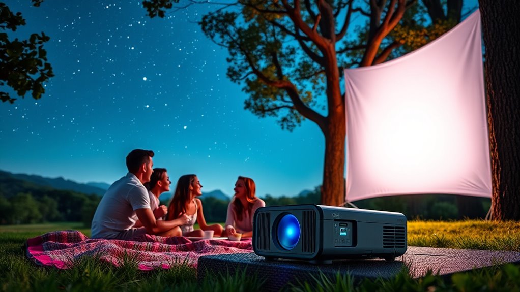 top outdoor portable projectors