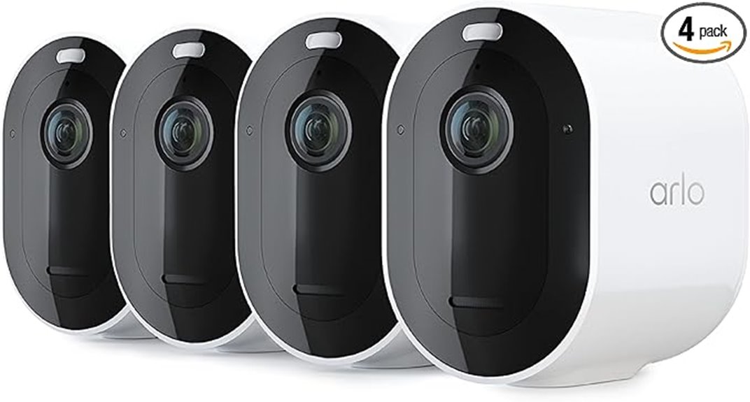 wireless 4 pack security cameras