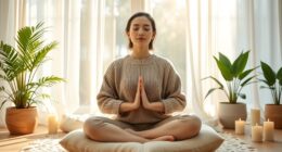 calmness through mindful breathing