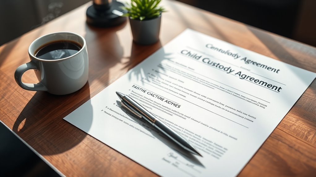 child custody agreement guidelines