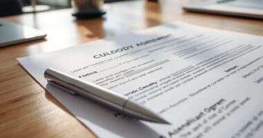child custody legal agreement