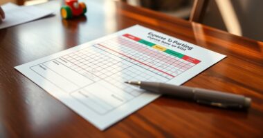 child expense management worksheet