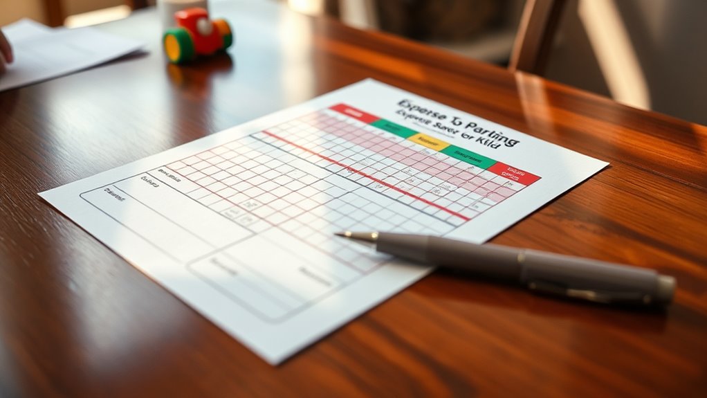child expense management worksheet