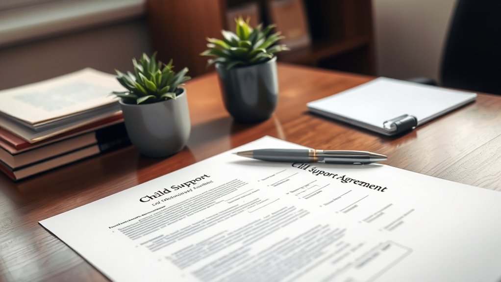 child support agreement terms