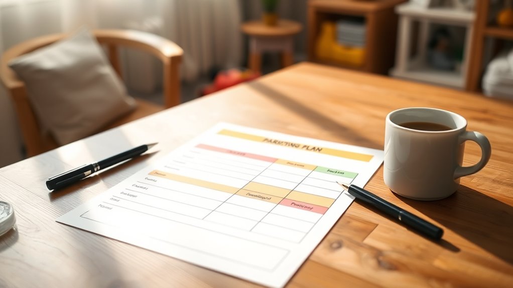 co parenting agreement template