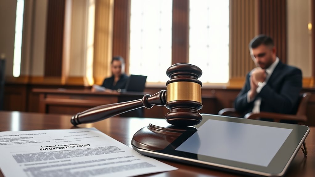 court disobedience enforcement procedures