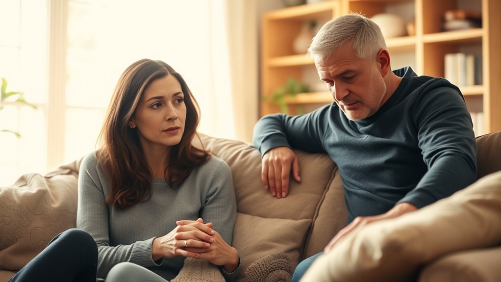 discussing divorce with loved ones