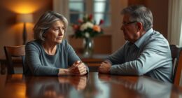 discussing divorce with spouse