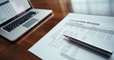 dividing assets and debts