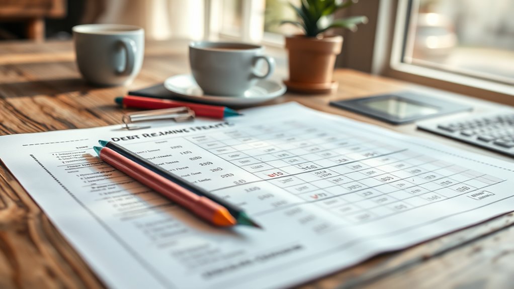 divorce debt repayment plan