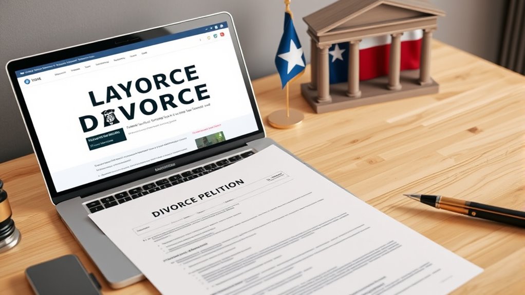 divorce filing process texas