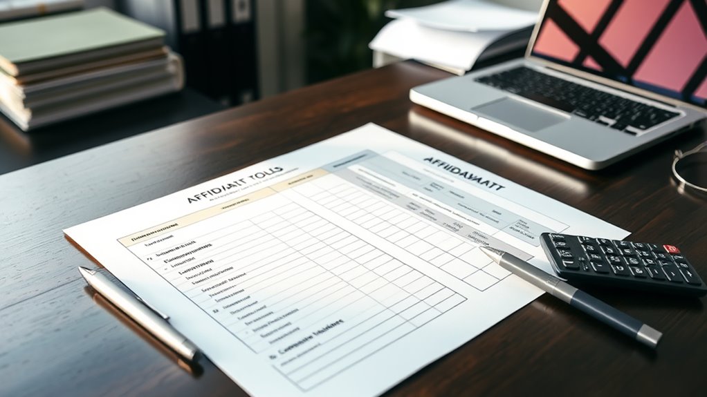 divorce financial disclosure form